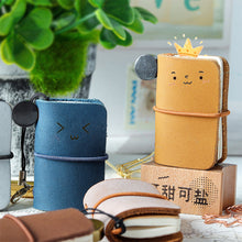 Load image into Gallery viewer, Tiny Genuine Leather Notebook Pocketbook Sketchbook Mini Vintage Retro Cute Kawaii Portable Daily Planner Organizer Travel Supplies
