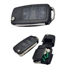 Load image into Gallery viewer, Creative Dummy Car Key Mini Hidden Safe Box Secret Compartment Stash Box Empty Car Key Fob Hide and Store Money Pills Coin
