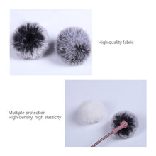 Load image into Gallery viewer, Plush Microphone Cover Windscreen Fluffy Artificial Fur Sleeve Compatible for Little Bee Microphone Collar Clip Wheat Reduce Noise
