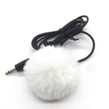 Load image into Gallery viewer, Plush Microphone Cover Windscreen Fluffy Artificial Fur Sleeve Compatible for Little Bee Microphone Collar Clip Wheat Reduce Noise
