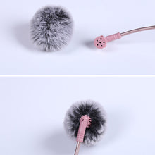 Load image into Gallery viewer, Plush Microphone Cover Windscreen Fluffy Artificial Fur Sleeve Compatible for Little Bee Microphone Collar Clip Wheat Reduce Noise
