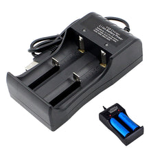 Load image into Gallery viewer, 2 Slots Dual 18650 Lithium Battery Charger for 18650 14650 Charging 4.2 / 3.7 V Rechargeable Battery Charger
