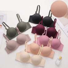 Load image into Gallery viewer, Large Size Bras Push Up Bra For Women Thin Mold Cup Underwear Deep V Brassiere Seamless Bralette Sexy Female Plus Size Lingerie Comfy Tops
