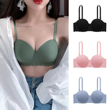 Load image into Gallery viewer, Sexy Bras For Women Seamless Wireless Bra Push Up Underwear Female Solid Color Lingerie One-pieces Gather Removable Shoulder Straps Brassiere
