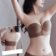 Load image into Gallery viewer, Front Closure Bras For Women Thickening Gathered Bra Seamless Wireless Soft Brassiere Push Up Strapless Underwear Female Sexy Invisible Lingerie Intimate
