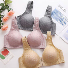 Load image into Gallery viewer, Middle-aged And Elderly Mothers' Front Button Bras Plus-size Wireless Bra Anti-sagging Gathered Underwear Soft Brassiere Intimates Female Lingerie
