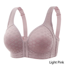 Load image into Gallery viewer, Middle-aged And Elderly Mothers' Front Button Bras Plus-size Wireless Bra Anti-sagging Gathered Underwear Soft Brassiere Intimates Female Lingerie
