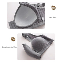 Load image into Gallery viewer, Middle-aged And Elderly Mothers' Front Button Bras Plus-size Wireless Bra Anti-sagging Gathered Underwear Soft Brassiere Intimates Female Lingerie
