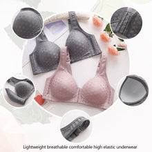 Load image into Gallery viewer, Middle-aged And Elderly Mothers' Front Button Bras Plus-size Wireless Bra Anti-sagging Gathered Underwear Soft Brassiere Intimates Female Lingerie
