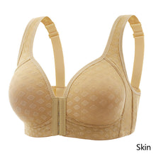 Load image into Gallery viewer, Middle-aged And Elderly Mothers' Front Button Bras Plus-size Wireless Bra Anti-sagging Gathered Underwear Soft Brassiere Intimates Female Lingerie
