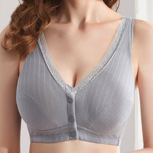 Load image into Gallery viewer, Front Button Bras Women's Plus-size Bra Middle-aged And Elderly Underwear Wireless Cotton Vest-type Underwear Intimates Female Lingerie

