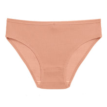 Load image into Gallery viewer, Double Layers Cotton Panties Sexy V-Shape Underwear For Woman Elastic Mid-Rise knickers Solid Colors Seamless Lingerie for Female
