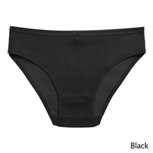 Load image into Gallery viewer, Double Layers Cotton Panties Sexy V-Shape Underwear For Woman Elastic Mid-Rise knickers Solid Colors Seamless Lingerie for Female
