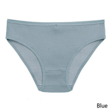 Load image into Gallery viewer, Double Layers Cotton Panties Sexy V-Shape Underwear For Woman Elastic Mid-Rise knickers Solid Colors Seamless Lingerie for Female
