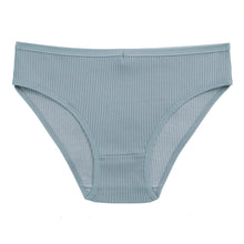 Load image into Gallery viewer, Double Layers Cotton Panties Sexy V-Shape Underwear For Woman Elastic Mid-Rise knickers Solid Colors Seamless Lingerie for Female
