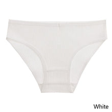 Load image into Gallery viewer, Double Layers Cotton Panties Sexy V-Shape Underwear For Woman Elastic Mid-Rise knickers Solid Colors Seamless Lingerie for Female
