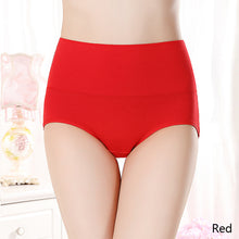 Load image into Gallery viewer, Large Size Middle-aged And Elderly Mothers' Panties High Waist Fat Cotton Underwear Solid Breathable Briefs Seamless Lingerie for Female XL-2XL

