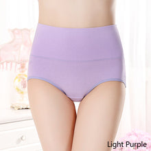 Load image into Gallery viewer, Large Size Middle-aged And Elderly Mothers' Panties High Waist Fat Cotton Underwear Solid Breathable Briefs Seamless Lingerie for Female XL-2XL
