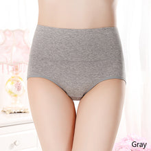 Load image into Gallery viewer, Large Size Middle-aged And Elderly Mothers' Panties High Waist Fat Cotton Underwear Solid Breathable Briefs Seamless Lingerie for Female XL-2XL
