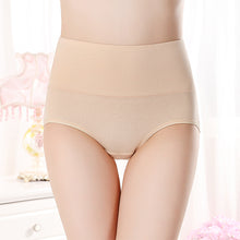 Load image into Gallery viewer, Large Size Middle-aged And Elderly Mothers' Panties High Waist Fat Cotton Underwear Solid Breathable Briefs Seamless Lingerie for Female XL-2XL

