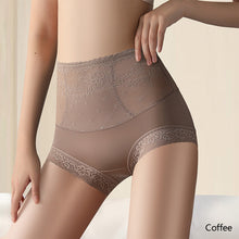 Load image into Gallery viewer, Women High Waist Panties Sexy Hollow Lace Underwear Sheer Floral knickers Seamless Breathable Comfy Lingerie Underpants Tummy Control Pants
