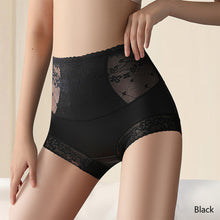 Load image into Gallery viewer, Women High Waist Panties Sexy Hollow Lace Underwear Sheer Floral knickers Seamless Breathable Comfy Lingerie Underpants Tummy Control Pants
