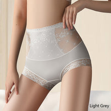Load image into Gallery viewer, Women High Waist Panties Sexy Hollow Lace Underwear Sheer Floral knickers Seamless Breathable Comfy Lingerie Underpants Tummy Control Pants
