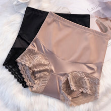 Load image into Gallery viewer, Sexy Lace Women Shapewear Panties High Waist Ice Silk Underwear Seamless Abdomen Butt Lifter Panty Thin Soft Breathable Female Brief
