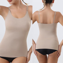 Load image into Gallery viewer, Women Tummy Control Shapewear Plus Size Body Shaping Tank Tops Smooth Invisible Slimming Underwear Seamless Waist Trainer Compression Camisole
