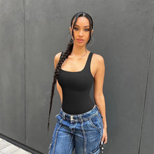Load image into Gallery viewer, Square Neck Tummy Control Shapewear Bodysuit for Women Body Shaper Seamless Slimming Sheath Butt Lifter Tank Tops Female Sexy Ribbed Shapers Corset
