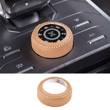 Load image into Gallery viewer, Leather Car Center Console Multimedia Navigation Driving Mode Knob Decoration Cover For Chery Jetour Traveller T2 2023 2024

