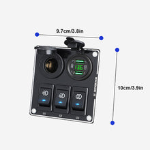 Load image into Gallery viewer, Multi-Switch Quick Charge Panel For 12/24V Car RV Yacht Steamship Retrofit Dual USB QC3.0 Phone Charger
