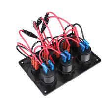 Load image into Gallery viewer, Super Fast Charge LED Voltmeter 12V/24V Car RV Modification Accessories Multi-Switch Waterproof Dust-Proof Mobile Phone Charger Panel
