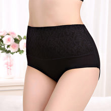 Load image into Gallery viewer, Plus Size Women Panties High Waist Control Abdomen Underwear Cotton Breathable Briefs Seamless Lingerie for Female 5XL
