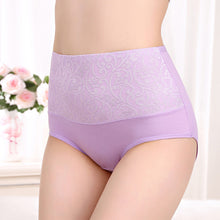 Load image into Gallery viewer, Plus Size Women Panties High Waist Control Abdomen Underwear Cotton Breathable Briefs Seamless Lingerie for Female 5XL
