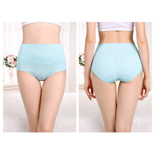Load image into Gallery viewer, Plus Size Women Panties High Waist Control Abdomen Underwear Cotton Breathable Briefs Seamless Lingerie for Female 5XL

