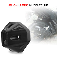 Load image into Gallery viewer, Motorcycle Muffler Tip Cover Glossy Carbon Fiber Black Exhaust Tip Garnish Accessories For Honda Click 125 150
