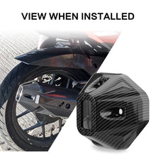 Load image into Gallery viewer, Motorcycle Muffler Tip Cover Glossy Carbon Fiber Black Exhaust Tip Garnish Accessories For Honda Click 125 150
