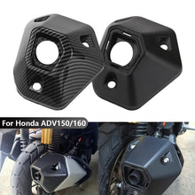 Load image into Gallery viewer, Motorcycle Muffler Tip Cover Glossy Carbon Fiber Black Exhaust Tip Garnish Accessories For Honda ADV150/160
