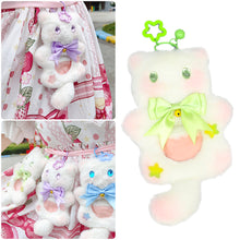 Load image into Gallery viewer, Soft Badge Plush Puffy Set Cute Millet Pain Bag Student Bag Puffy Set Decorative Pendant Puffy Badge Decorative
