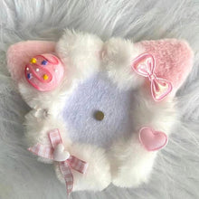 Load image into Gallery viewer, Soft Kitten Cat Ear Plush Cute Bupeto 58mm Beauty Valley Meitong Packaging Accessories Badge Base
