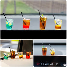 Load image into Gallery viewer, Car Decoration Mini Drink Cup Iced Americano Iced Black Tea Cute Car Console Decoration Mini Decoration
