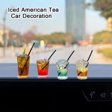 Load image into Gallery viewer, Car Decoration Mini Drink Cup Iced Americano Iced Black Tea Cute Car Console Decoration Mini Decoration
