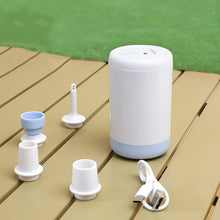 Load image into Gallery viewer, Wireless Charging Air Pump Portable Outdoor Camping Air Bed Inflatable Mini Electric Air Pump
