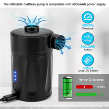 Load image into Gallery viewer, Portable Electric Storage Pump Outdoor Wireless Swimming Pool Inflatable Boat Inflatable Bed Vacuum Compression Bag Extraction Air Pump
