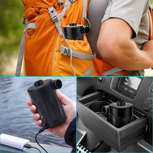 Load image into Gallery viewer, Portable Electric Storage Pump Outdoor Wireless Swimming Pool Inflatable Boat Inflatable Bed Vacuum Compression Bag Extraction Air Pump
