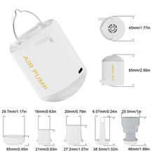 Load image into Gallery viewer, Portable Air Pump Outdoor Air Pump Mini Air Pump Swimming Ring Air Bed Air Pump Multi-function Vacuum Air Pump
