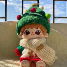 Load image into Gallery viewer, 20CM Cotton Doll Christmas Set Cartoon Plush Doll Replacement Outfit Lolita Dress Playing House Accessories Mini Clothes
