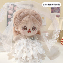 Load image into Gallery viewer, 20CM Cotton Doll Wedding Dress Cartoon Plush Doll Replacement Outfit Lolita Dress Playing House Accessories Mini Clothes
