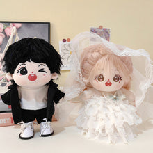 Load image into Gallery viewer, 20CM Cotton Doll Wedding Dress Cartoon Plush Doll Replacement Outfit Lolita Dress Playing House Accessories Mini Clothes
